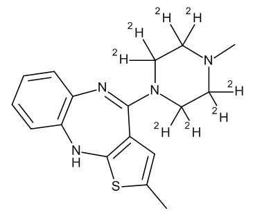 Olanzapine-D8 (0.1 mg/ml) in Acetonitrile - CAS No. 1093380-13-2 Olanzapine-D8 (0.1 mg/ml) in Acetonitrile