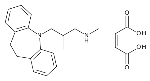 N-Desmethyltrimipramine maleate (1.0 mg/ml) in Methanol - CAS No. 67341-71-3 N-Desmethyltrimipramine maleate (1.0 mg/ml) in Methanol
